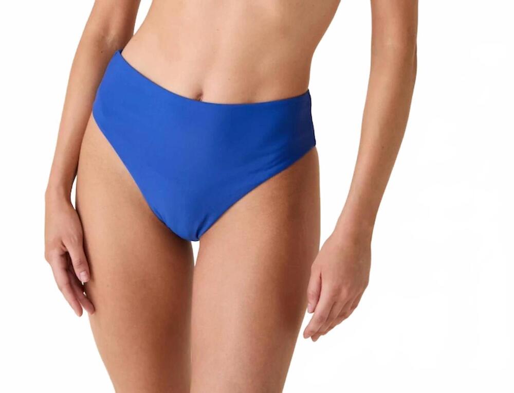 NEW ANDIE SWIM 90s high waist bikini bottom in mazarine